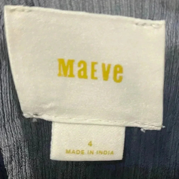 Anthro Maeve Helene Sequined Peplum Blouse Size 4 - Picture 4 of 6